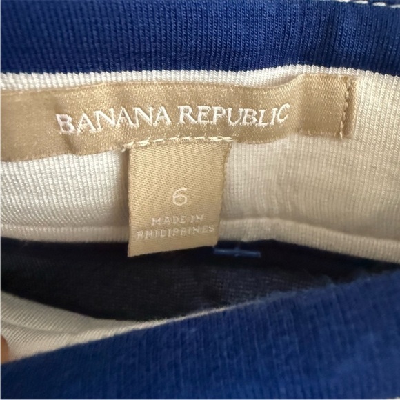 Banana Republic Striped Skirt Size 6 Navy and White - Picture 3 of 5